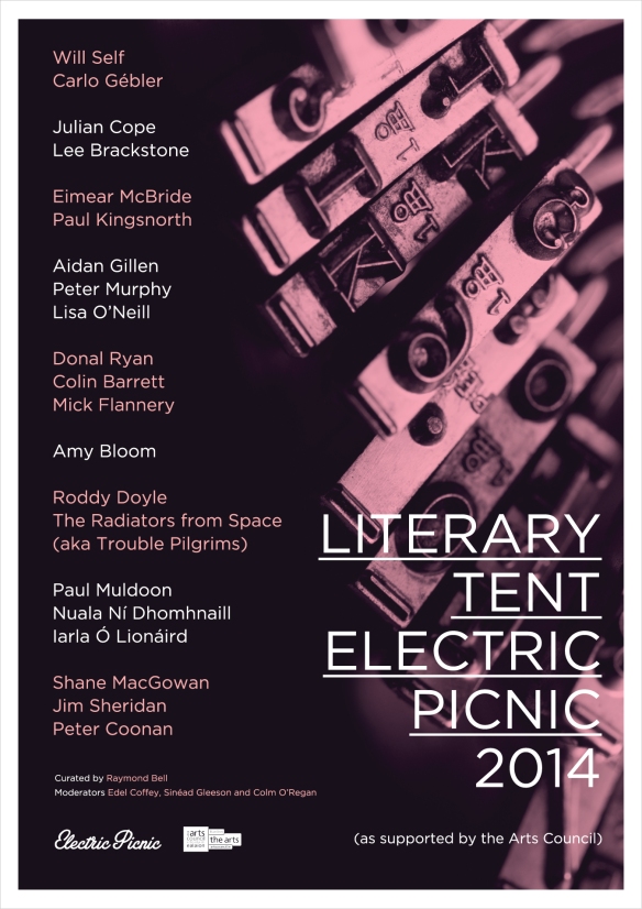 Electric Picnic-Literary Tent 2014 Line Up