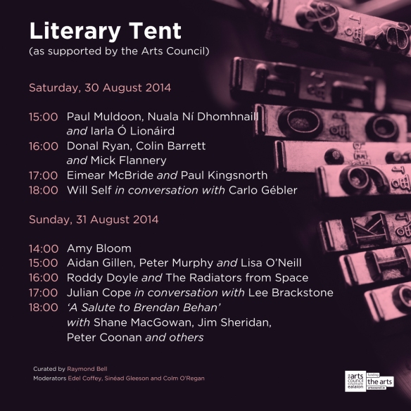Electric Picnic-Literary Tent-Times 2014